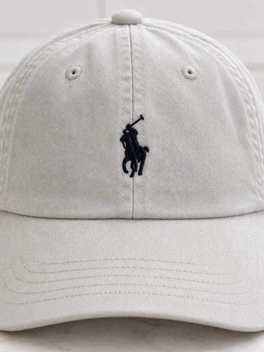 Polo Ralph Lauren Men’s Cotton Chino Baseball Cap White Adjustable One Size